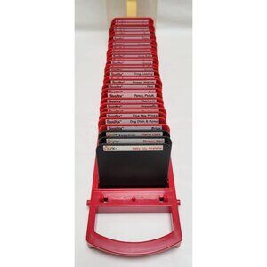Sizzix Storage Case Red Black Picture 2 5/8" x 2 3/8" 34 Die Cutting Cartridges